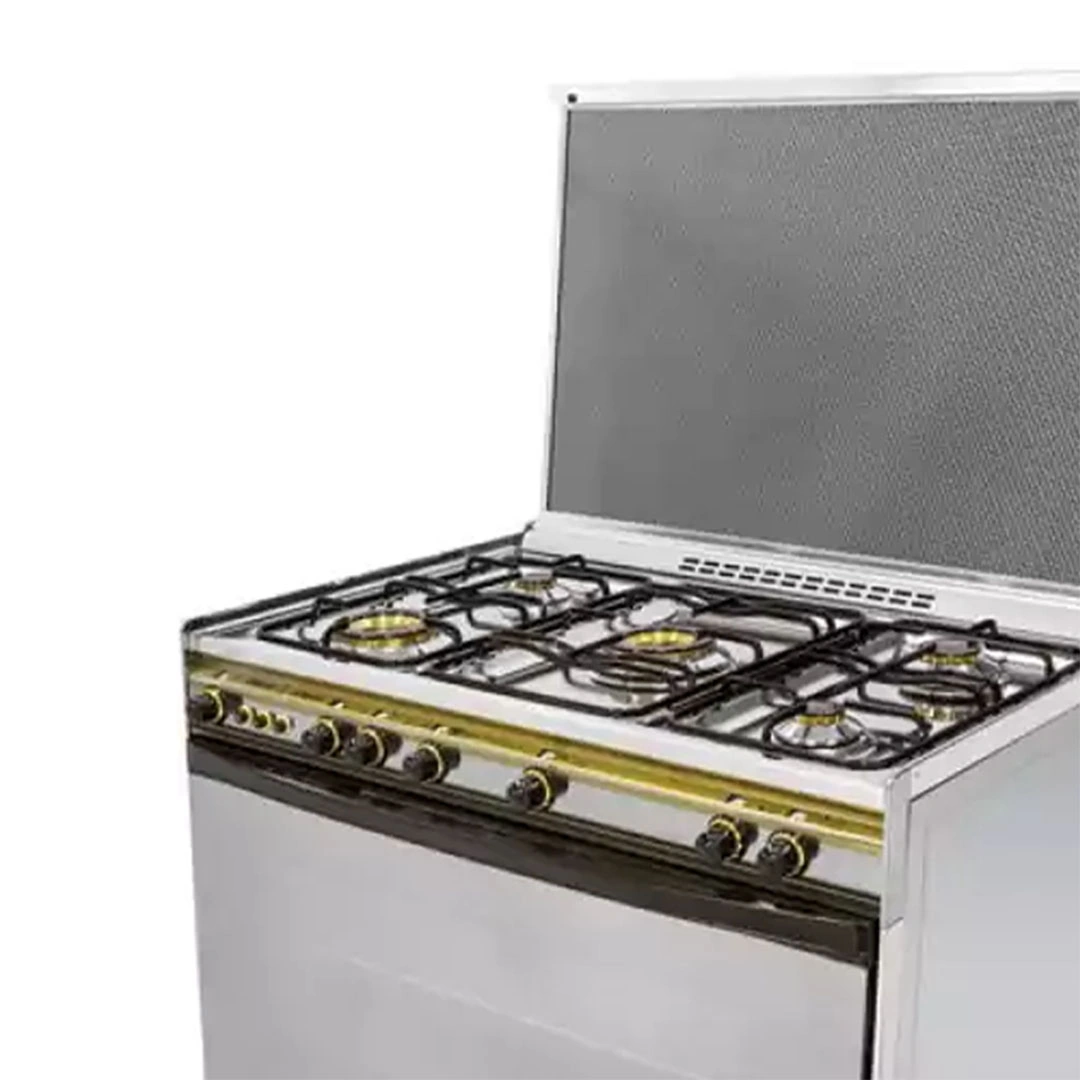 بوتاجاز كريازي ستيل القديم - 90 × 60 سم - 5 شعلة غاز - فضي - 8900S