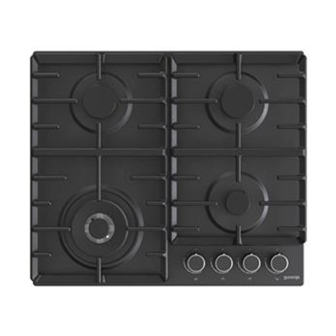 مسطح غاز جورينيا - 60 سم - 4 شعلة - ستيل - أسود - GW642AB