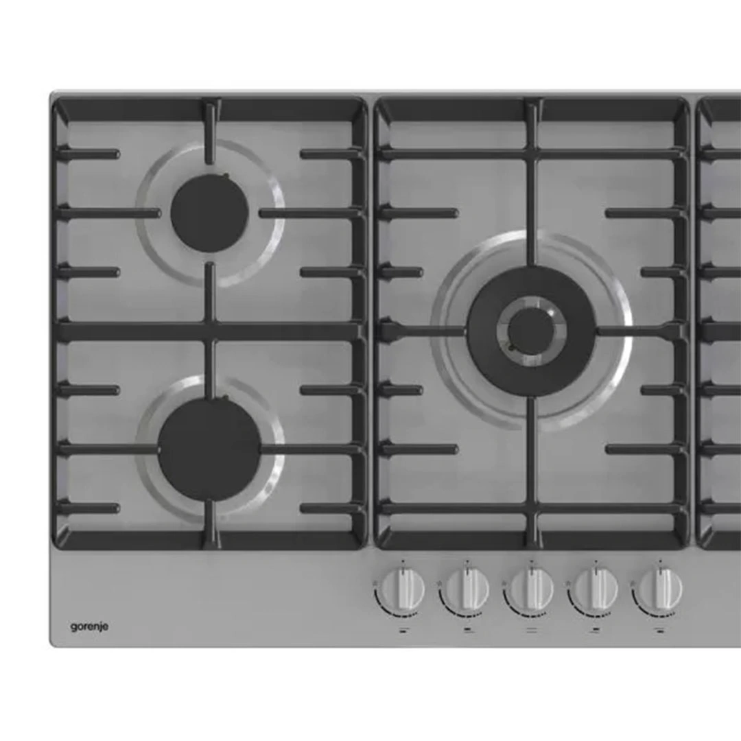 جورينيا مسطح غاز - 90 سم - 5 شعلة حوامل زهر استانلس ستيل - GW9C51X