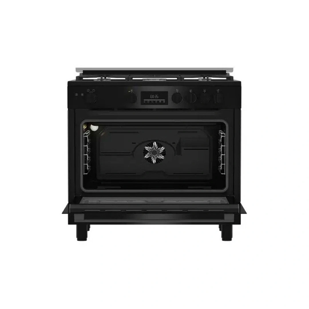 بوتجاز بيكو - 90 سم - 5 شعلة - امان كامل - أسود - BGGR 11225 GB