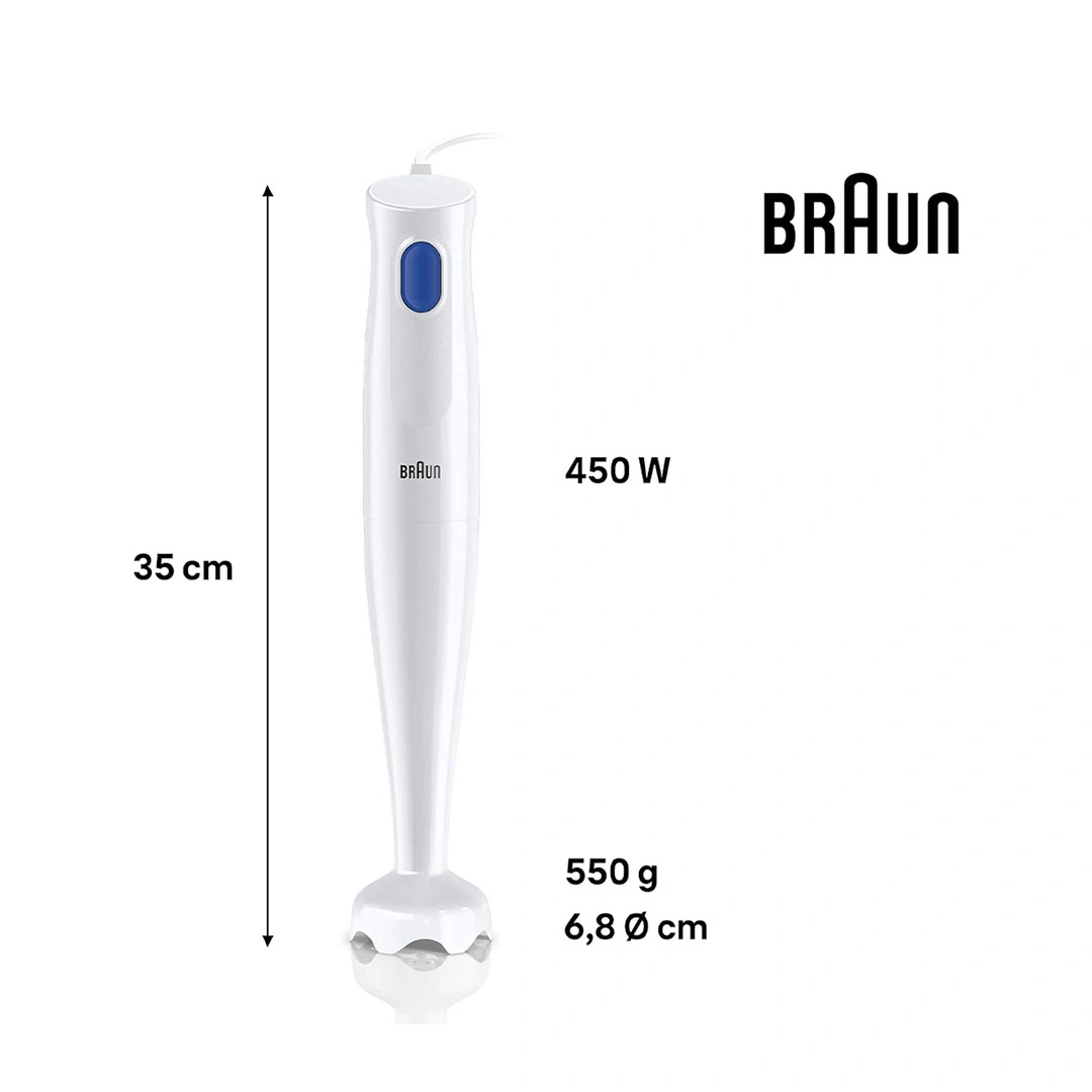 هاند بلندر براون مالتي كويك - 450 وات - أبيض - MQ10.000P