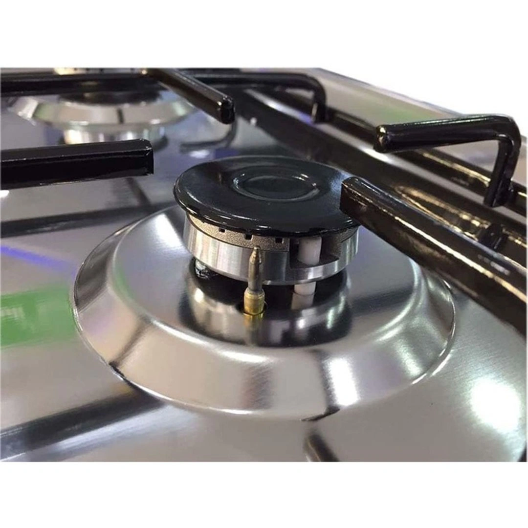 بوتجاز غاز تكنو فاير - 4 شعلة - 60 سم - فضي/ أسود - TF-21-SS