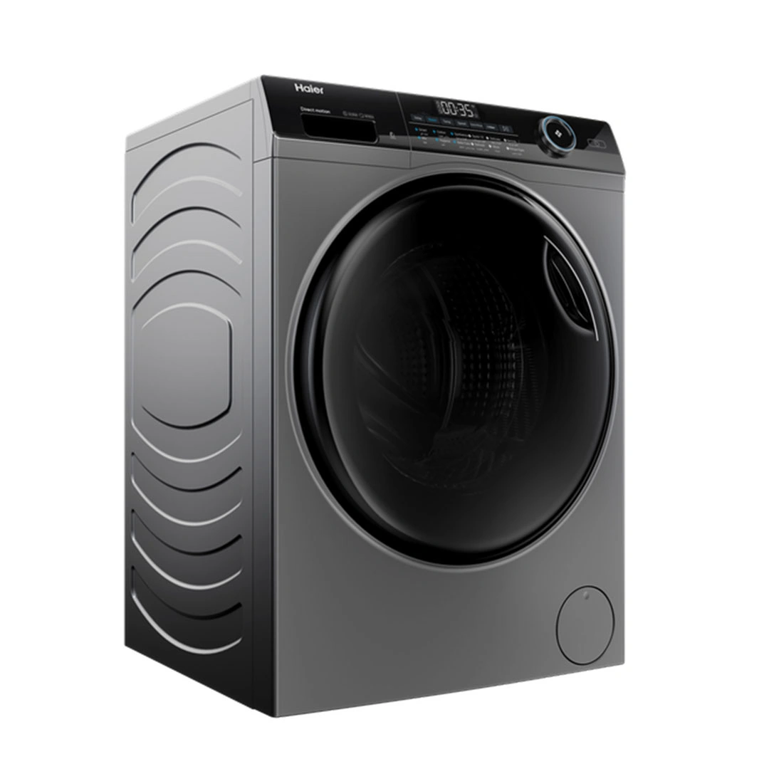 غسالة ملابس تحميل امامي هاير - 9 كجم - انفرتر - فضي - HW90-B14959S6TU1