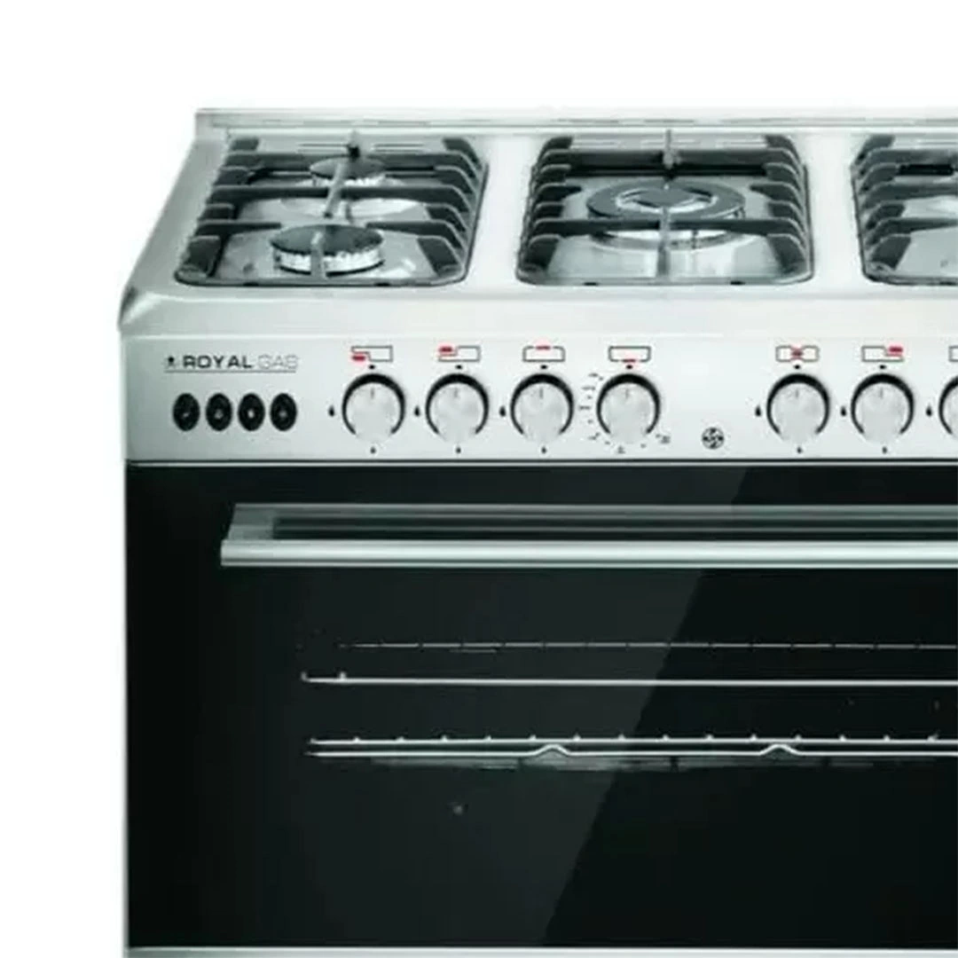 بوتاجاز رويال كريستال كاست - 5 شعلة غاز - ستانليس ستيل - 60×90 سم-R-2010253