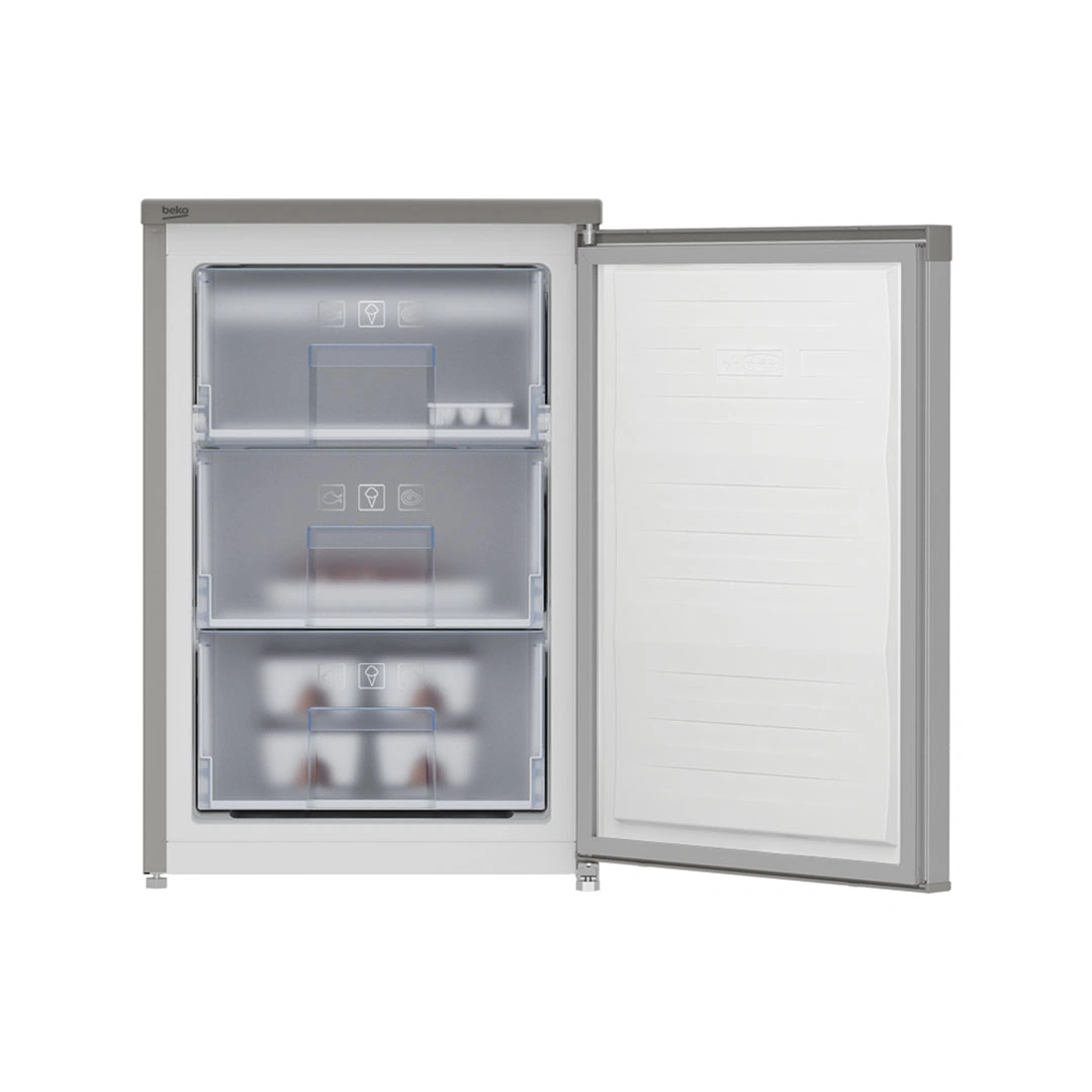 ديب فريزر رأسي بيكو - 3 ادراج - نوفروست - 85 لتر - فضي - RFNE102K20S