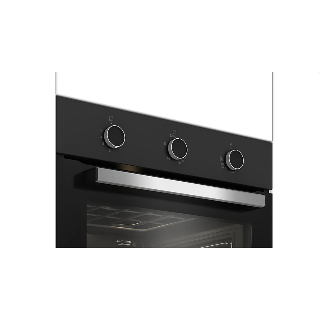 فرن بلت ان بيكو غاز مروحة - 60 * 60 سم - Hسود / فضى BIH12100BC