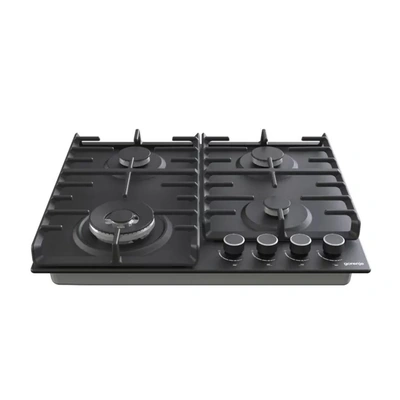 مسطح غاز جورينيا - 60 سم - 4 شعلة - ستيل - أسود - GW642AB