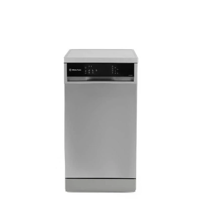 غسالة اطباق وايت بوينت - 10 أفراد - 5 برامج - فضي - WPD 105 DS