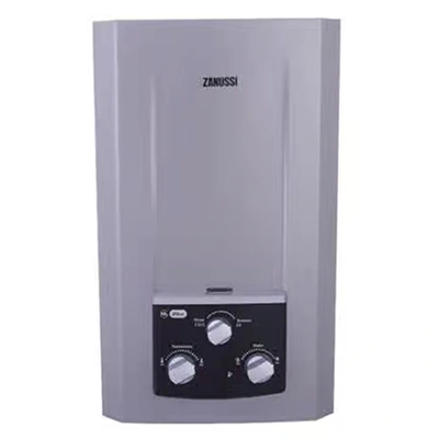 سخان غاز زانوسي ديجيتال - 10 لتر - بمدخنة - ادابتر - سيلفر - ZYG10113SL