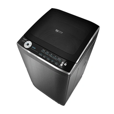 غسالة ملابس تورنيدو- 9 كجم- طلمبة- سيلفر غامق - TWE-TLN09RDS