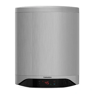 سخان مياه تورنيدو كهرباء- 40 لتر- إينامل- ديجيتال- سيلفر - TEEE-40DS