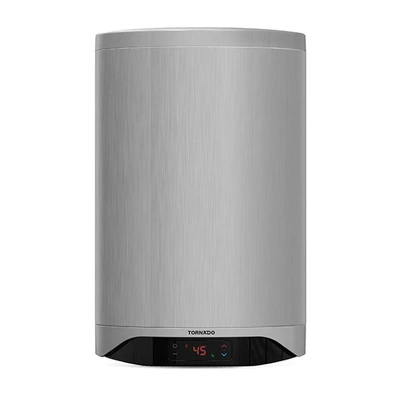 سخان مياه تورنيدو كهرباء- 80 لتر- إينامل- ديجيتال- سيلفر - TEEE-80DS