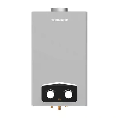 سخان مياه تورنيدو غاز- 10 لتر- طبيعي- سيلفر - GHM-C10BNE-S