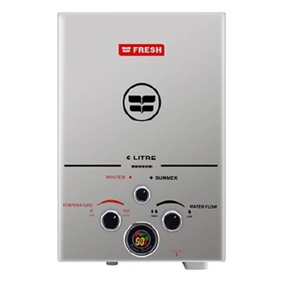 سخان مياه غاز فريش 6 لتر - فضي - SPA Silver 6 L