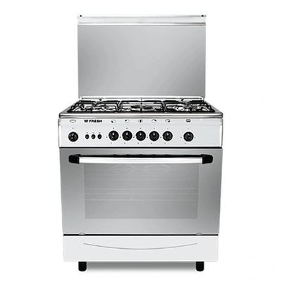 بوتاجاز فريش فورنو مروحة- 80 × 55 سم- 5 شعلة- ستانلس ستيل