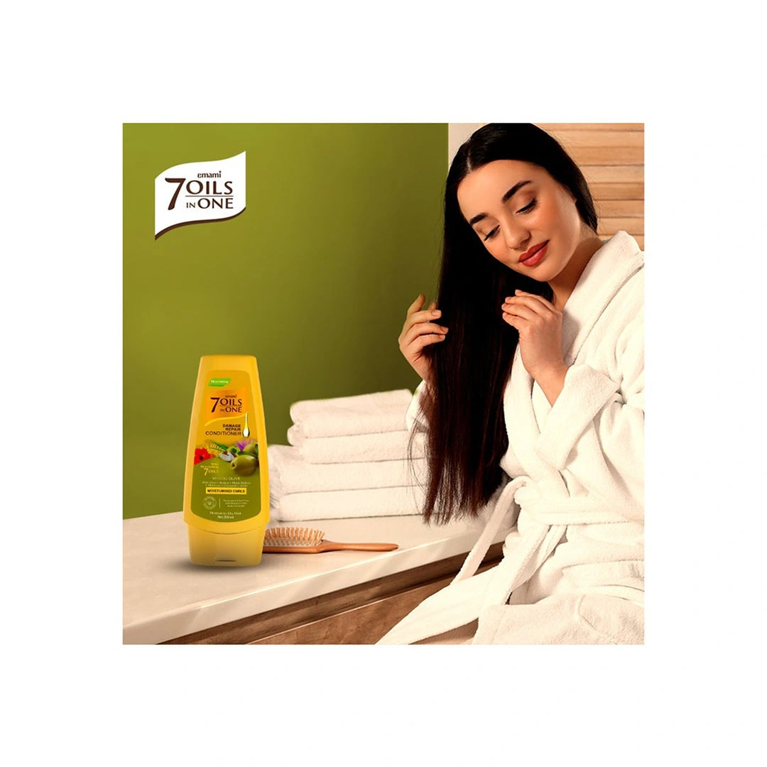 إيمامي 7 زيوت في واحد بلسم إصلاح الشعر - زيت ميسيتك أوليف - 100 مل