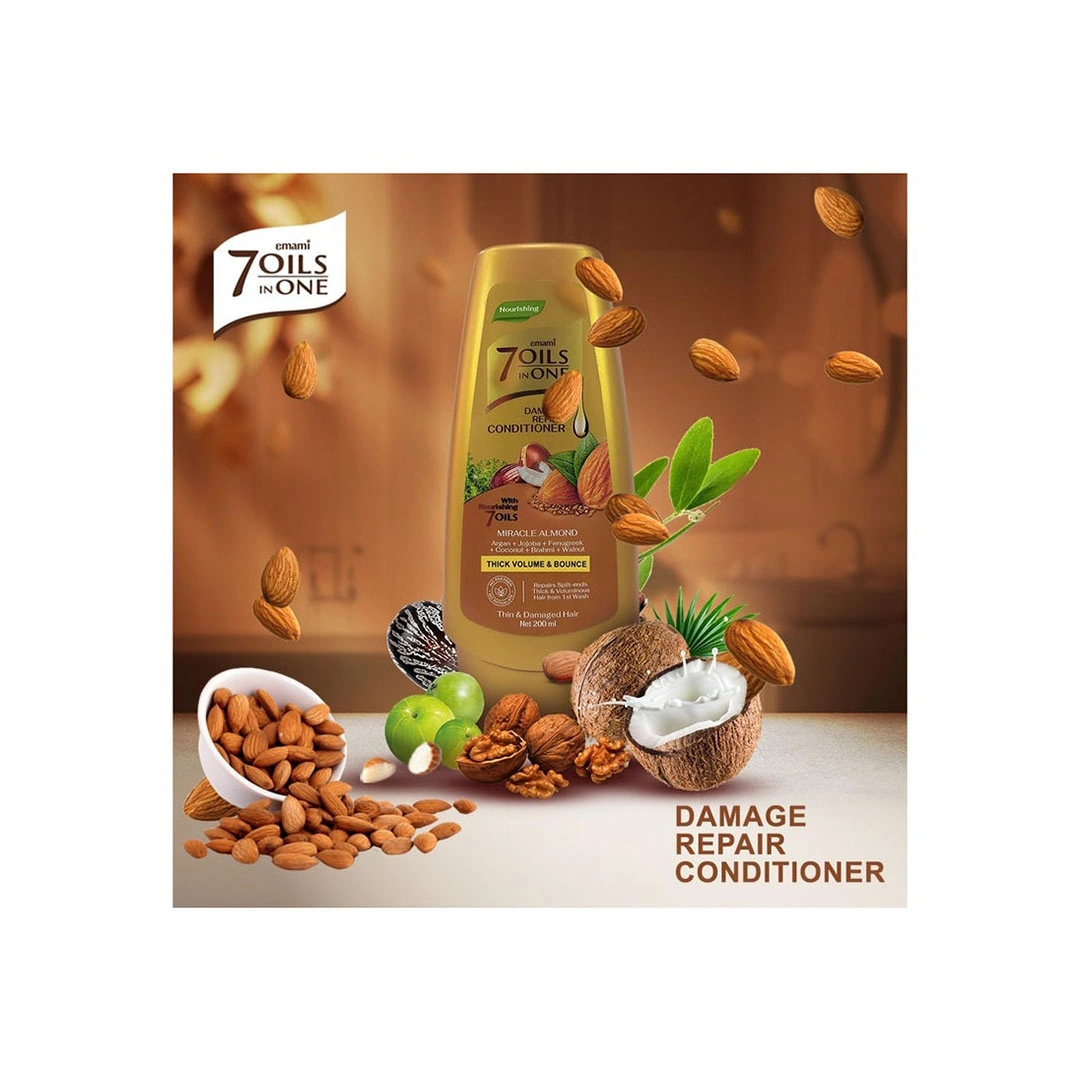 بلسم إصلاح الضرر إيمامي 7 زيوت - لوز معجزة - 200 مل