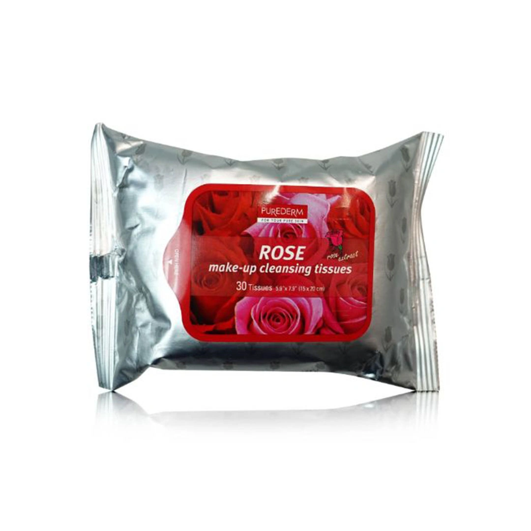 مناديل تنظيف مكياج طبيعية "ورد" بيوردرم - ADS604