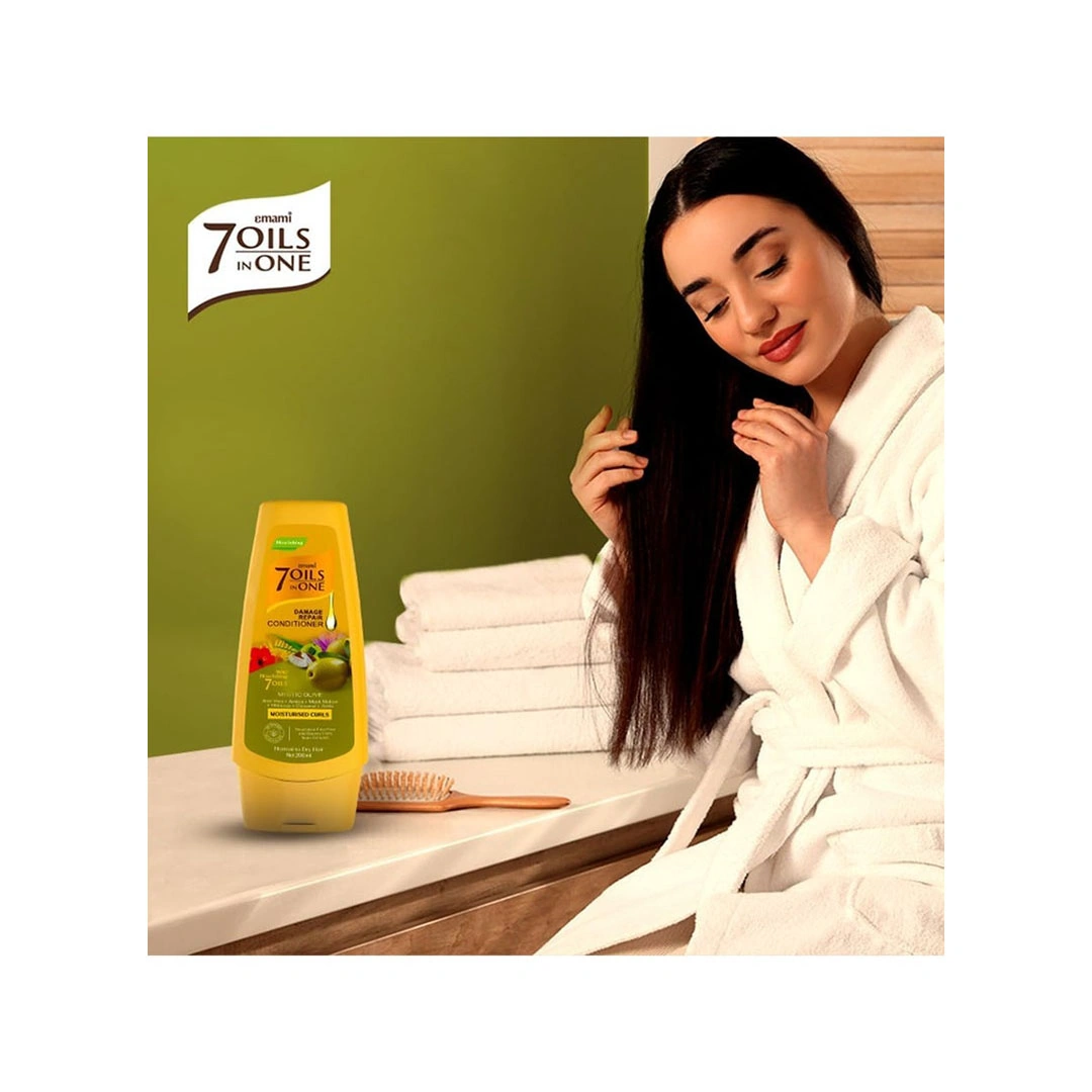 إيمامي 7 زيوت في واحد بلسم إصلاح الشعر - زيت ميسيتك أوليف - 200 مل