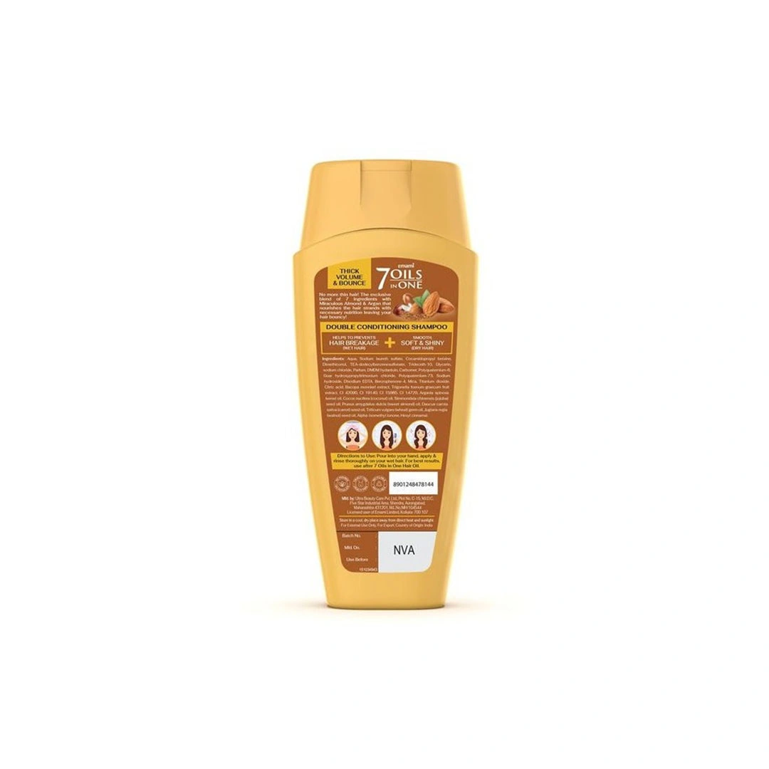 إيمامي شامبو مزدوج بتكييف 7 زيوت - لوز معجزة - 400 مل