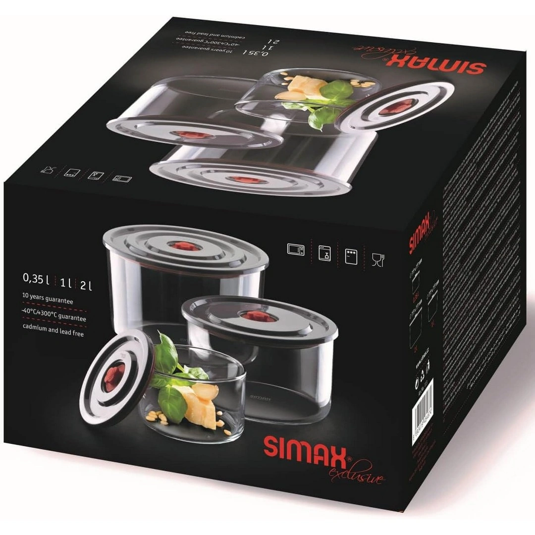 طقم ثلاجة سيماكس مدور - 3 قطع