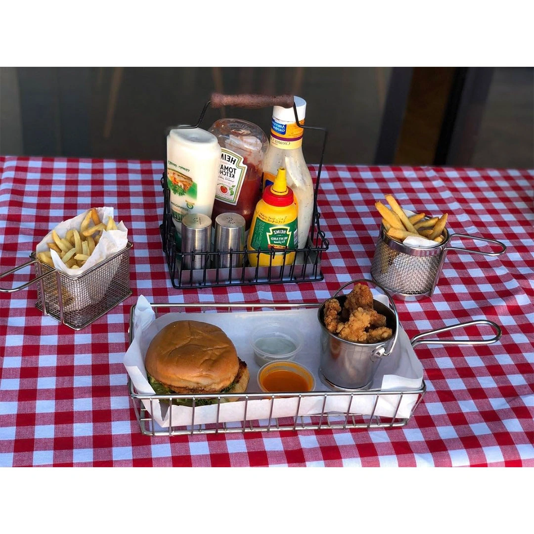 حامل صوصات - معدن - اسود