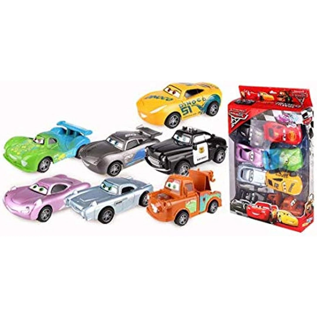 لعبة سيارات صغيرة لايتنينج ماكوين - 8 قطع