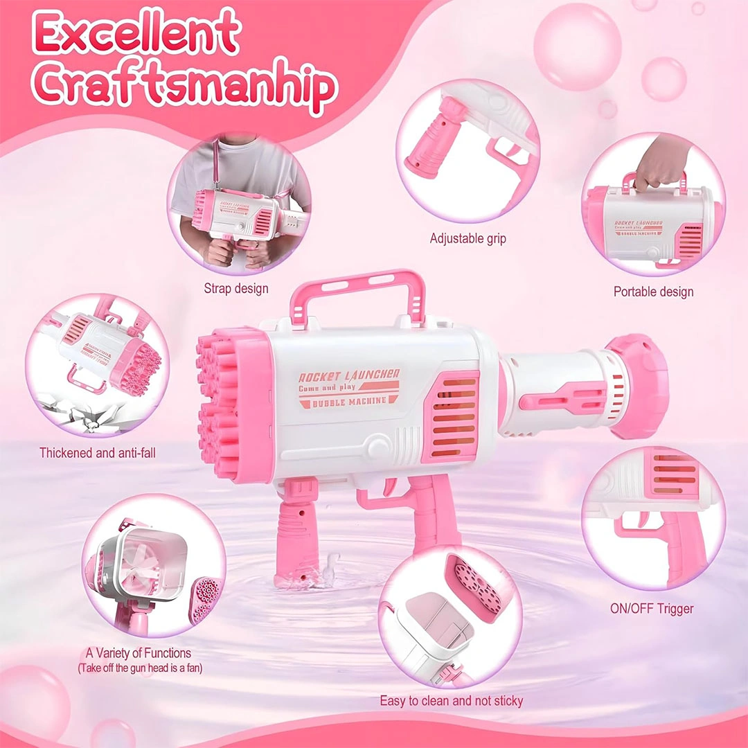 بندقية بابلز كبيرة - براند واي - MOD-123 - بينك