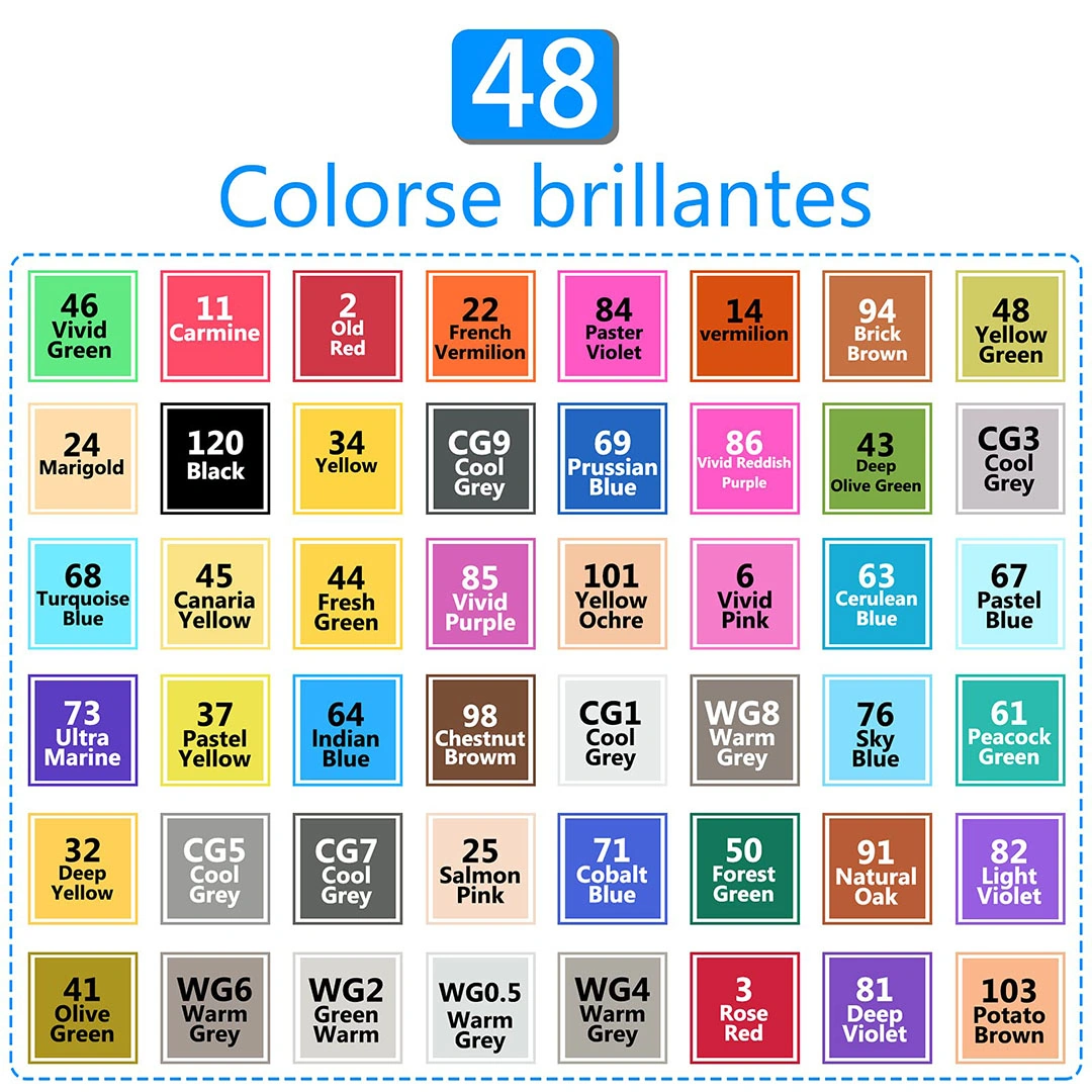 ألوان تاتش - 48 لون وجهين