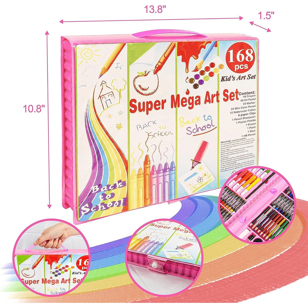 أدوات الرسم والتلوين - 168 قطعة