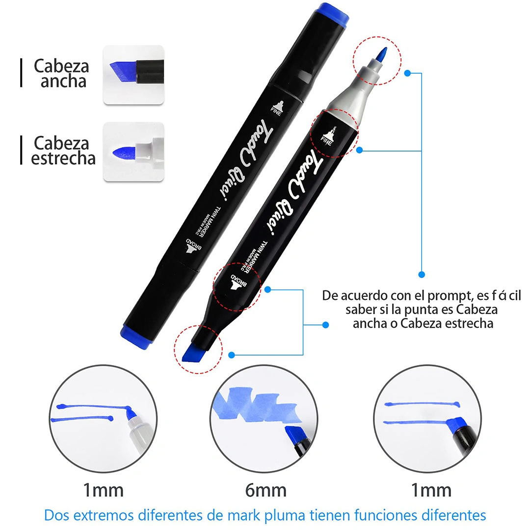 ألوان تاتش - 48 لون وجهين