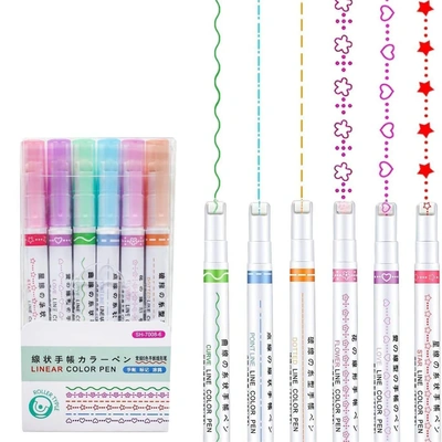 اقلام الخطوط العجيبة - 6 أشكال