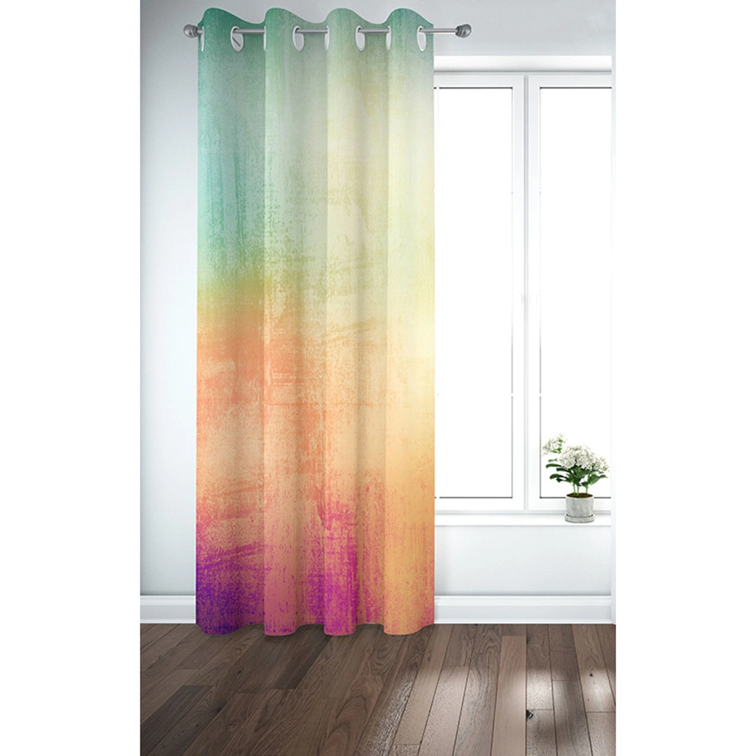 ستائر مطبوعة - لوح واحد - 130 سم عرض × 260 سم طول - متعددة الألوان (CRT023b)