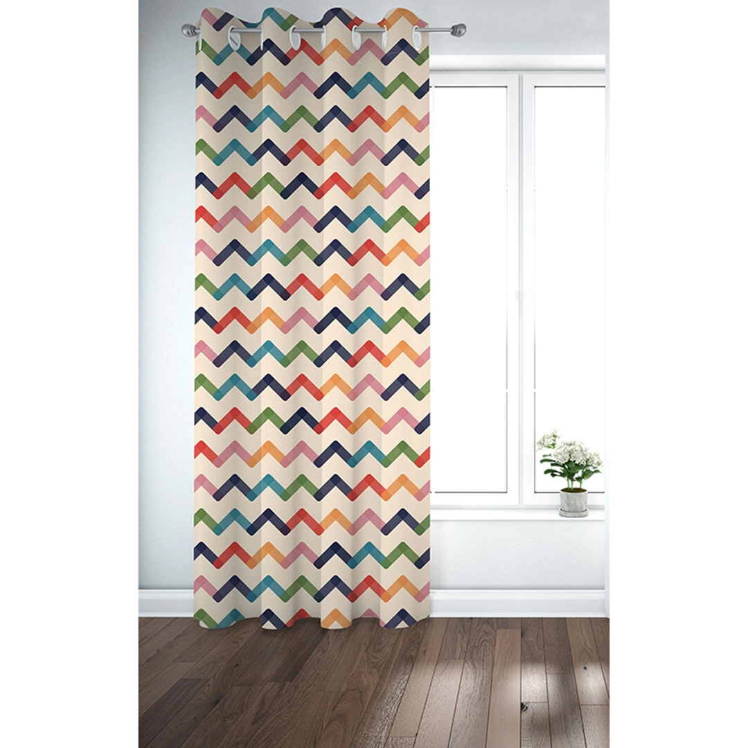 ستائر مطبوعة - لوح واحد - 130 سم عرض × 260 سم طول - متعددة الألوان (FD0323)