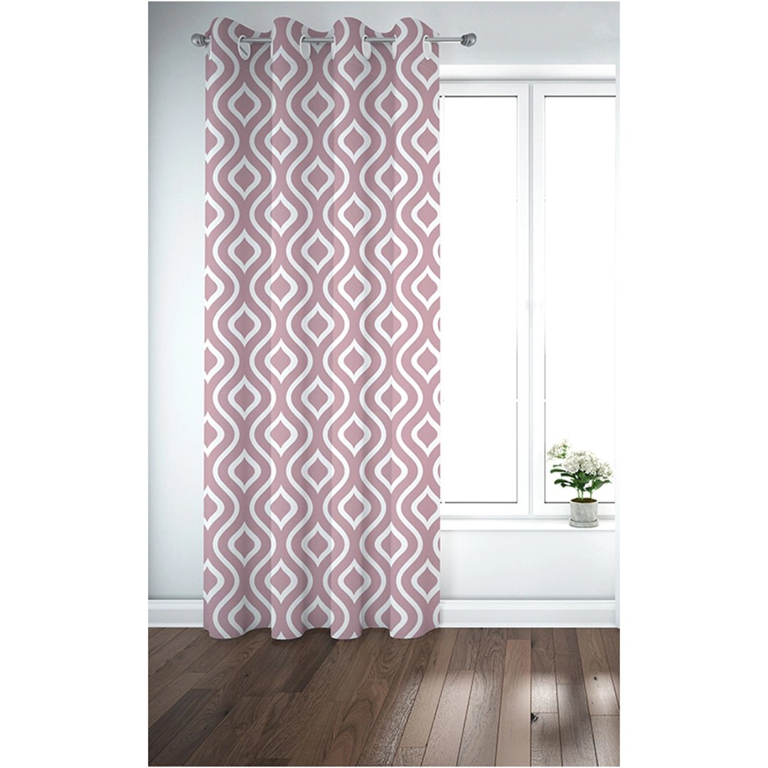 ستائر مطبوعة - لوح واحد - 130 سم عرض × 260 سم طول - كشمير (PR1233t-12w)