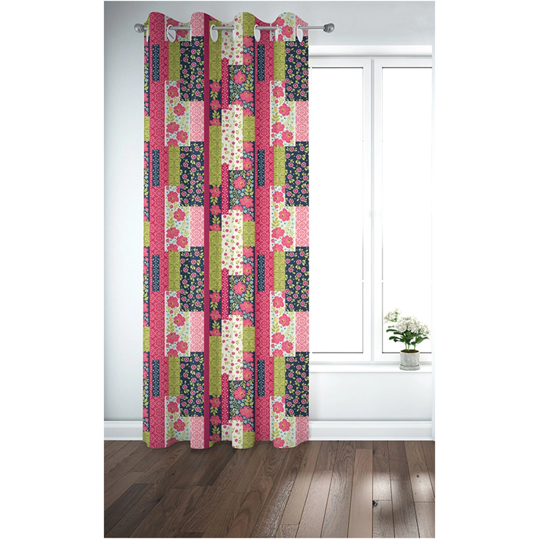 ستائر مطبوعة - لوح واحد - 130 سم عرض × 260 سم طول - خردلي (PR1253a)