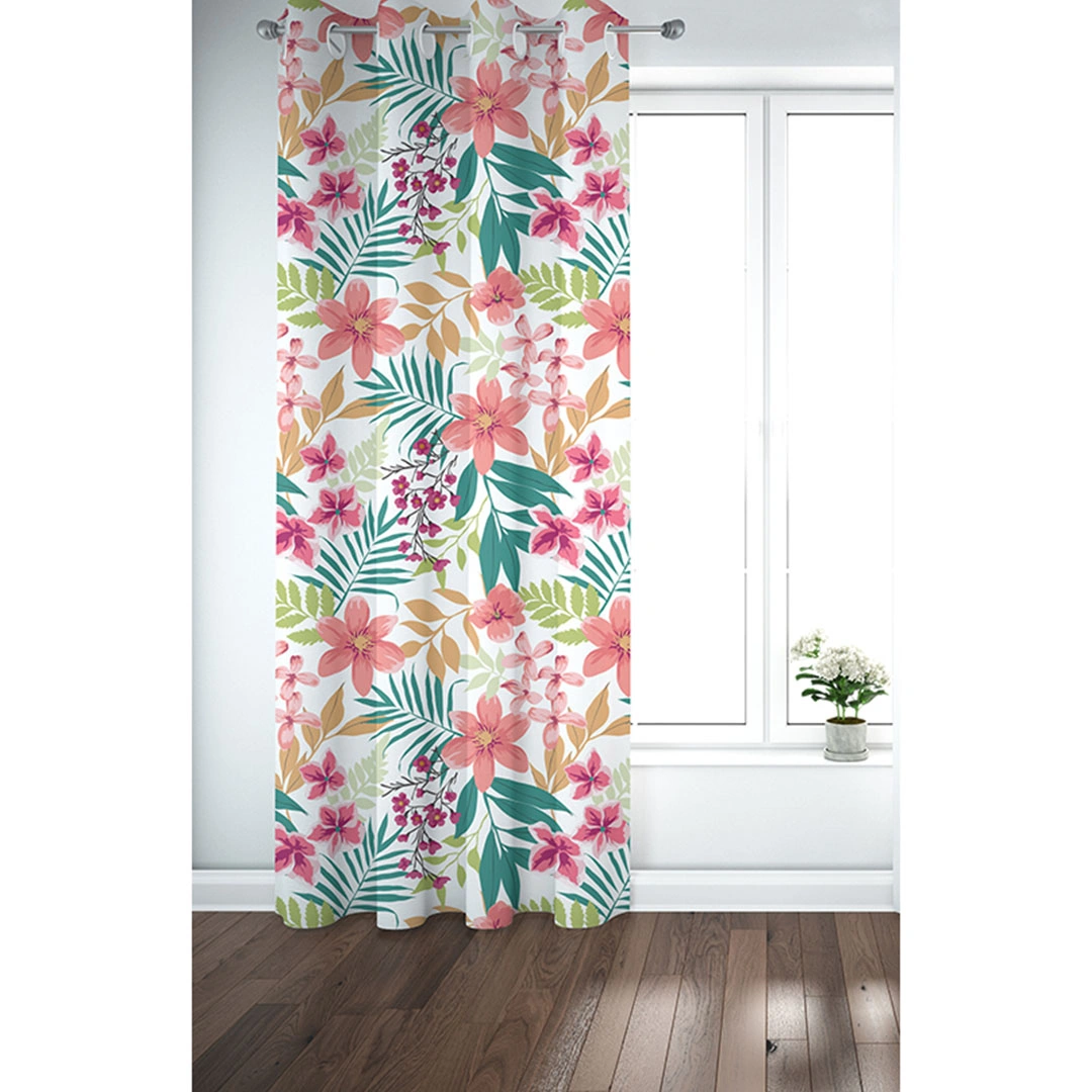 ستائر مطبوعة - لوح واحد - 130 سم عرض × 260 سم طول - متعددة الألوان (PR1336a)