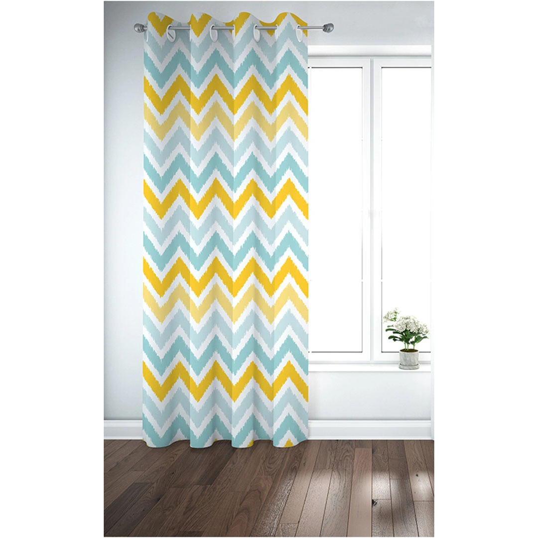 ستائر مطبوعة - لوح واحد - 130 سم عرض × 260 سم طول - متعددة الألوان (PR1402a)