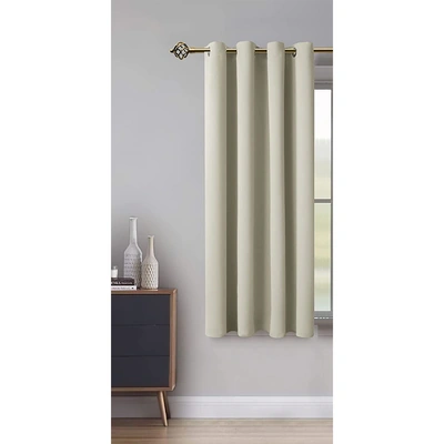 ستائر بلاك اوت - لوح واحد - 132 سم عرض × 160 سم طول - بيج - بثقوب (BL)