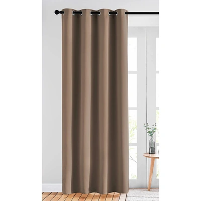 ستائر بلاك اوت - لوح واحد - 132 سم عرض × 214 سم طول - كافيه - بثقوب (BL)