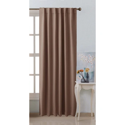 ستائر بلاك اوت - لوح واحد - 140 سم عرض × 240 سم طول - كافيه - بشريط (BL)