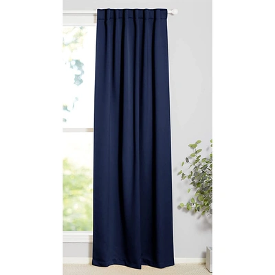 ستائر بلاك اوت - لوح واحد - 140 سم عرض × 240 سم طول - أزرق داكن - بشريط (BL)