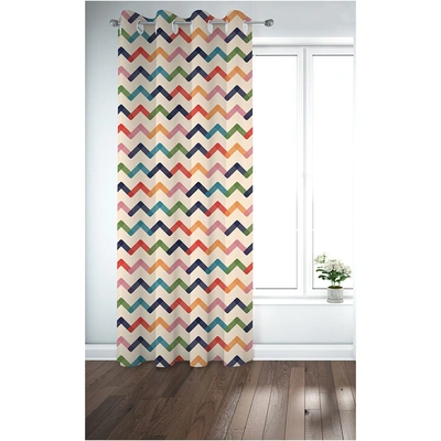 ستائر مطبوعة - لوح واحد - 130 سم عرض × 260 سم طول - متعددة الألوان (FD0323)