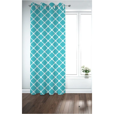 ستائر مطبوعة - لوح واحد - 130 سم عرض × 260 سم طول - فيروزي (PR1233q-11w)