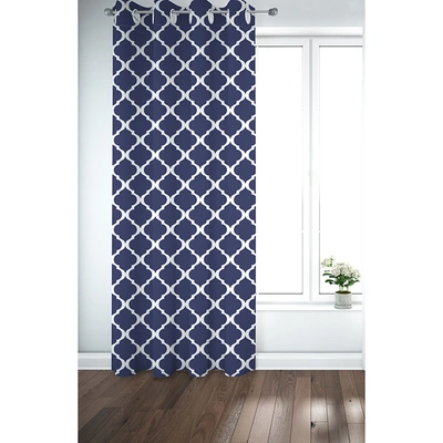 ستائر مطبوعة - لوح واحد - 130 سم عرض × 260 سم طول - أزرق داكن (PR1233q-2w)