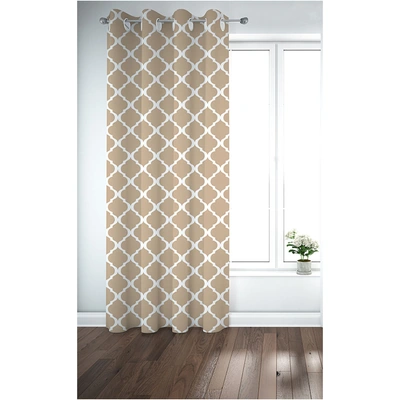 ستائر مطبوعة - لوح واحد - 130 سم عرض × 260 سم طول - بيج (PR1233q-6w)
