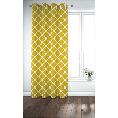 ستائر مطبوعة - لوح واحد - 130 سم عرض × 260 سم طول - خردلي (PR1233q-8w)