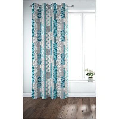 ستائر مطبوعة - لوح واحد - 130 سم عرض × 260 سم طول - فيروزي (PR1253c)