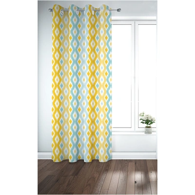 ستائر مطبوعة - لوح واحد - 130 سم عرض × 260 سم طول - فيروزي (PR1265c)