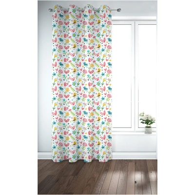 ستائر مطبوعة - لوح واحد - 130 سم عرض × 260 سم طول - متعددة الألوان (PR1234a)